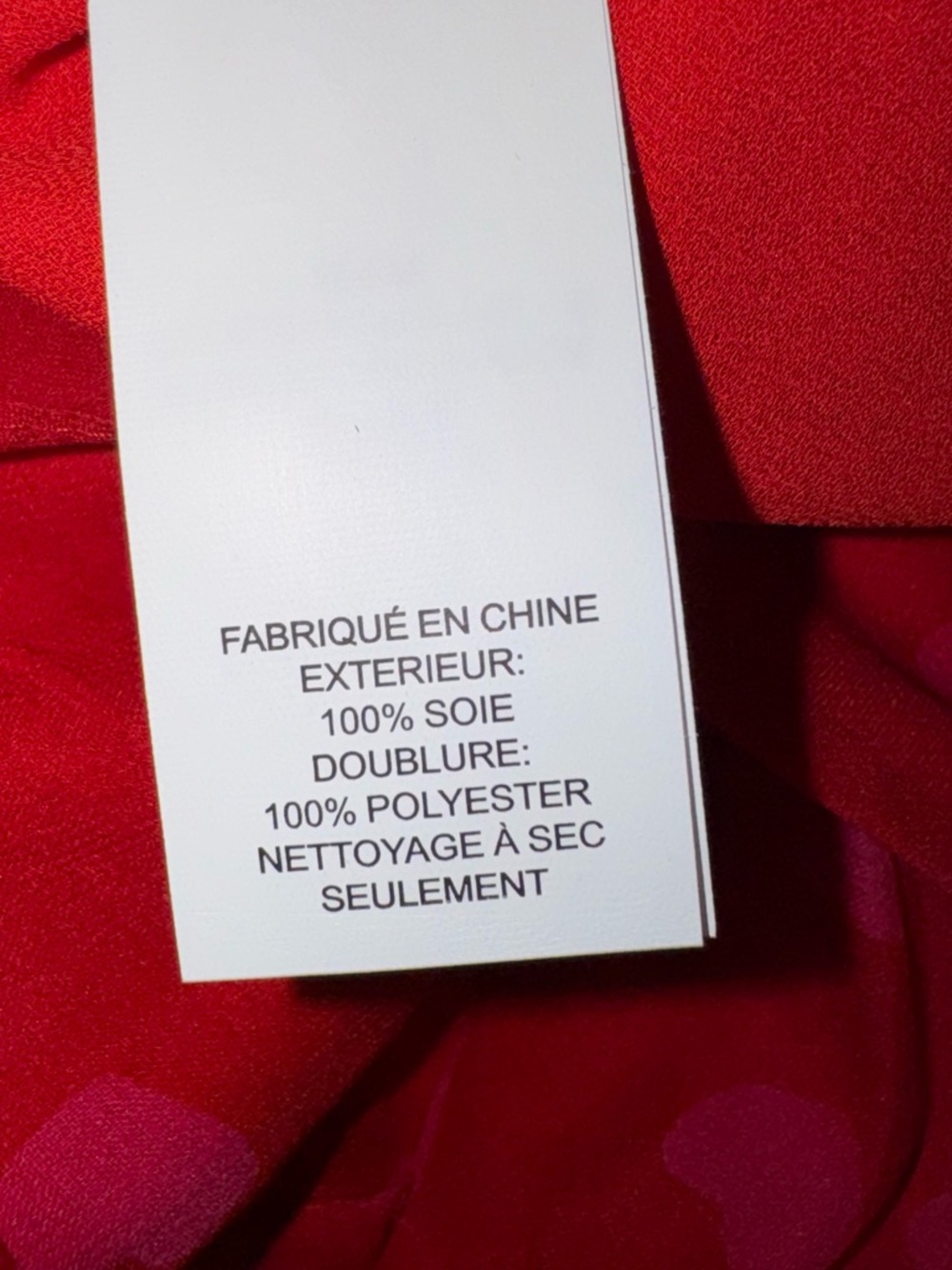 kate spade Red Long-Sleeve Heartbeat Silk  Midi Dress - Picture 11 of 16